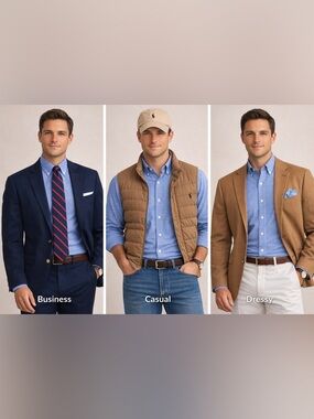 Ralph Lauren Navy and White Check Cotton Button-Down Shirt